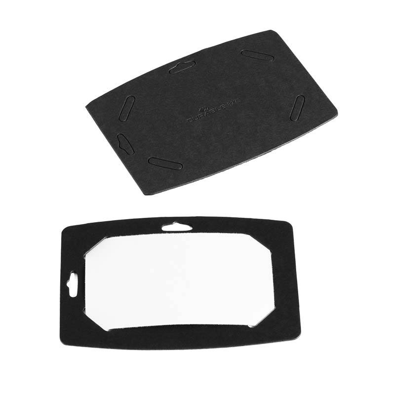 Navneskilt Durable 54x90mm genbrugspap sort 20st/pak