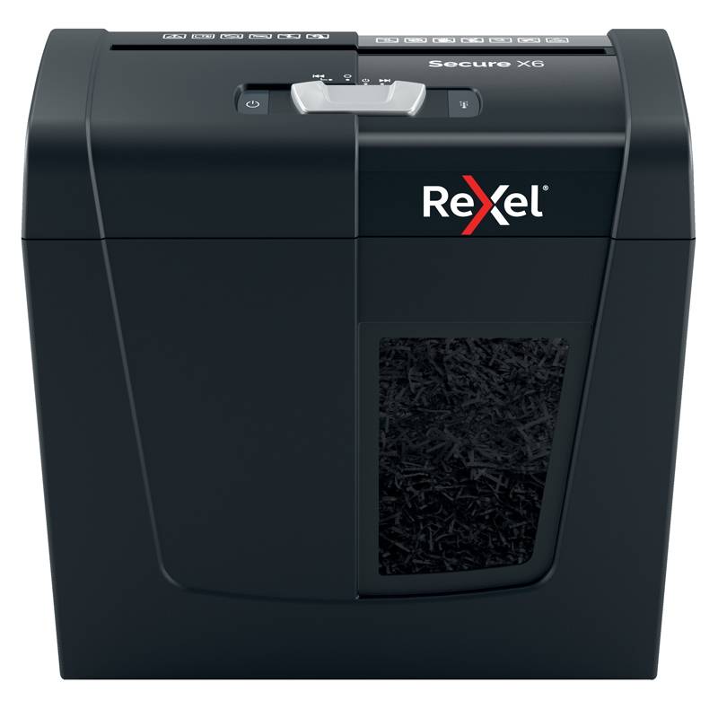 Makuleringsmaskine Rexel Secure X6 P4 sort