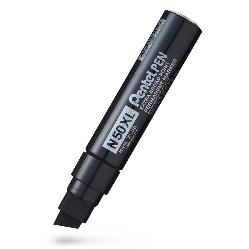 Marker Pentel N50XL-A sort skr&aring; 8-15mm