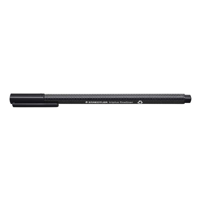 Fineliner STAEDTLER Triplus sort 0,3mm 97\% RCP