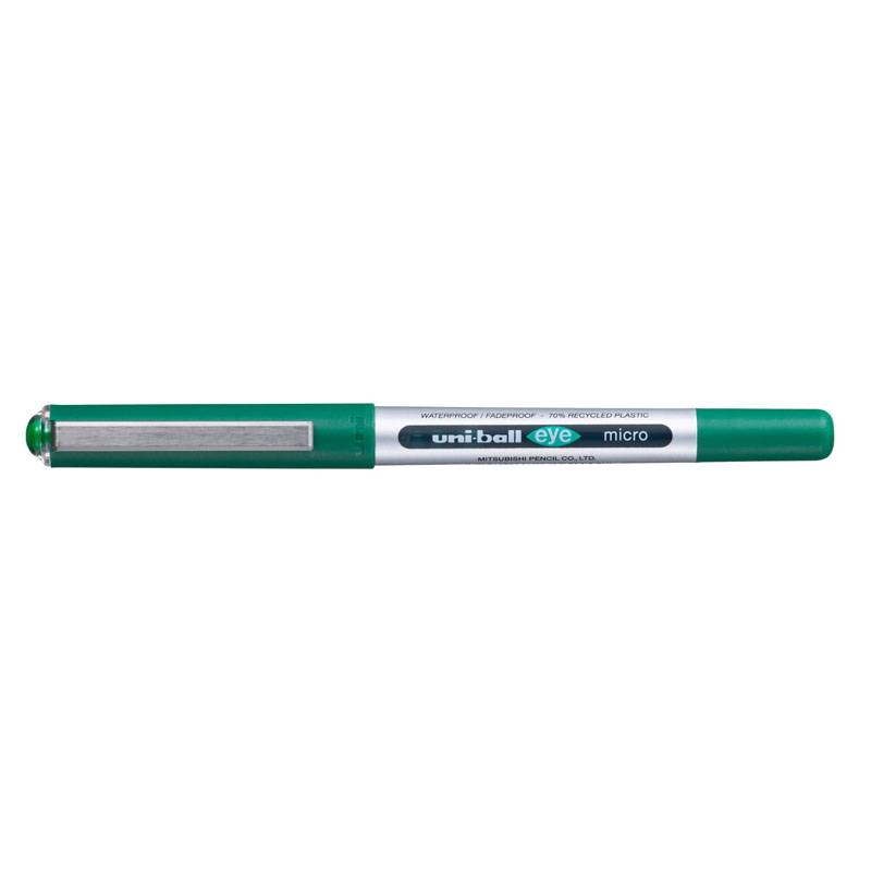 Rollerpen Uni-ball Eye gr&oslash;n 0,2mm UB-150E 70\% genbrugsplast