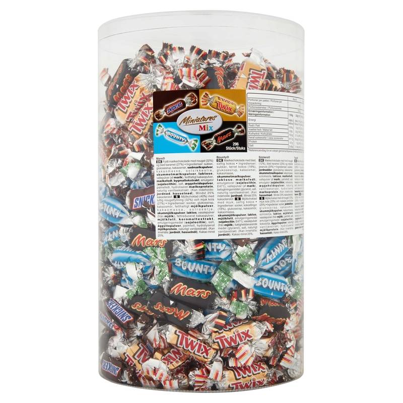 Mars Miniatures 3000g Chokolade pakke med 3 kg
