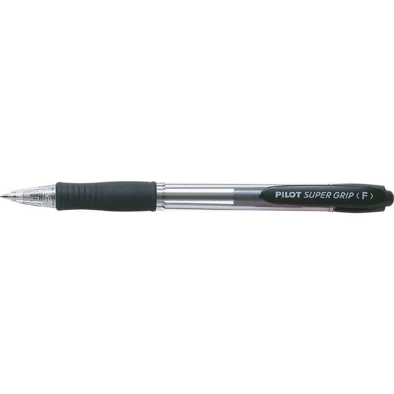 Kuglepen Pilot Super Grip F sort 0,5mm kugle 0,22mm stregbredde