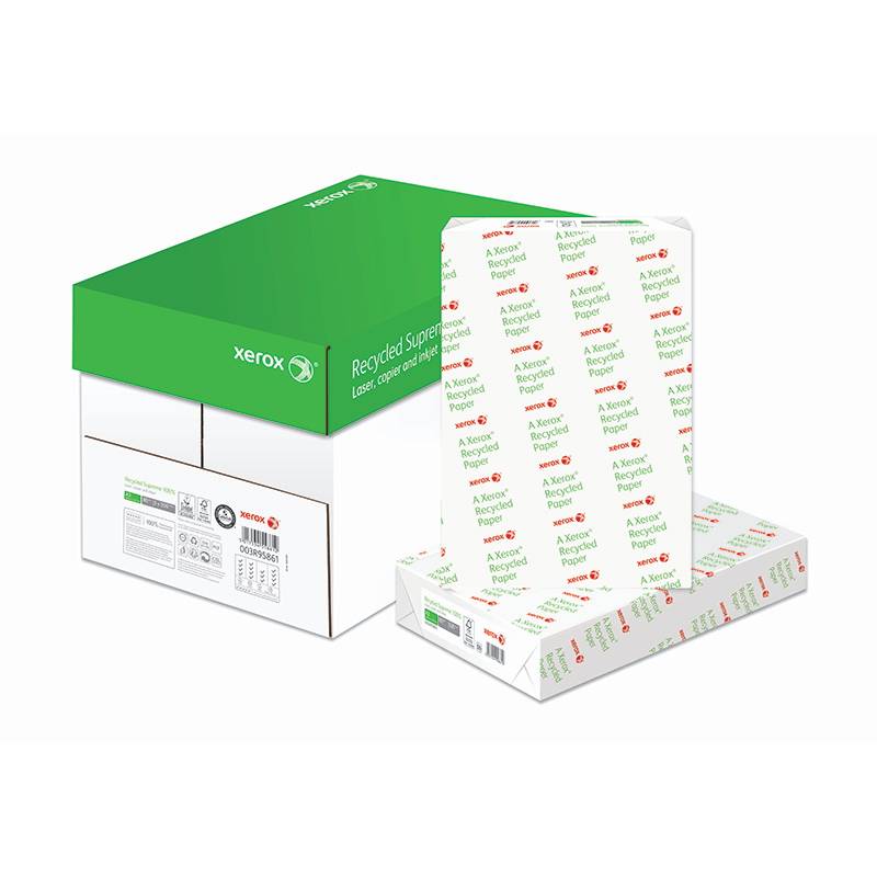 Xerox, Recycled Supreme 100\%, white ColorLok, Kopipapir, 100 \% genbrug 80g/m2, 420mm x 297mm, A3, Br