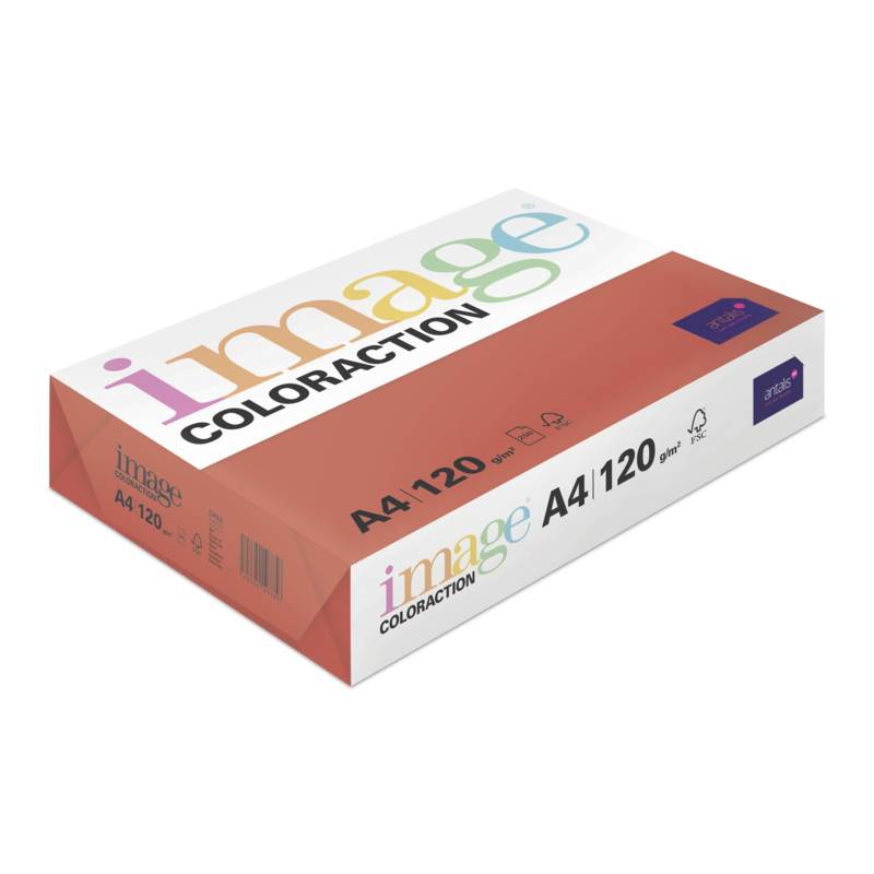 Kopipapir Image Coloraction A4 120g Chile Deep r&oslash;d 250ark/pkt