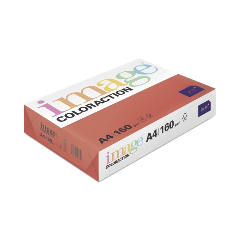 Kopipapir Image Coloraction A4 160g Chile Deep r&oslash;d 250ark/pkt