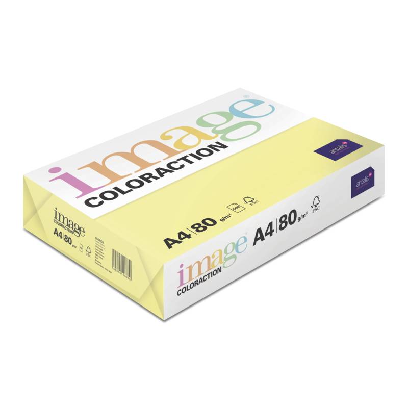Kopipapir Image Coloraction A4 80g Florida Lemon gul 500ark/pkt