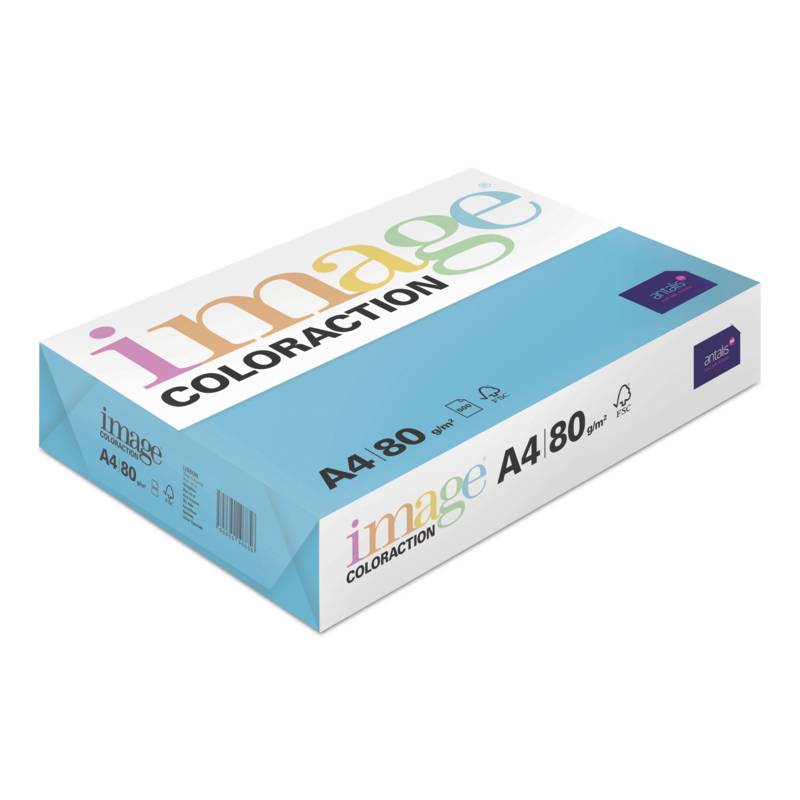 Kopipapir Image Coloraction A4 80g Lisbon Deep turkis 500ark/pkt