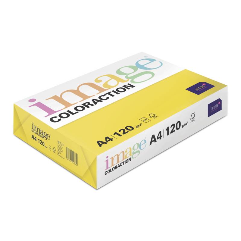 Kopipapir Image Coloraction A4 120g Sevilla Dark gul 250ark/pkt