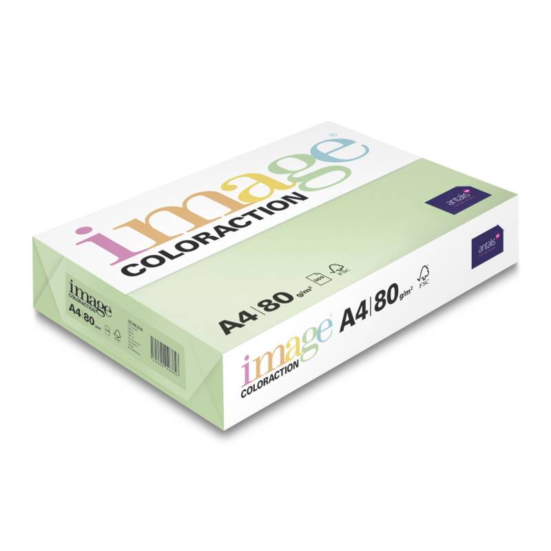 Kopipapir Image Coloraction A4 80g Forest Pastel gr&oslash;n 500ark/pkt