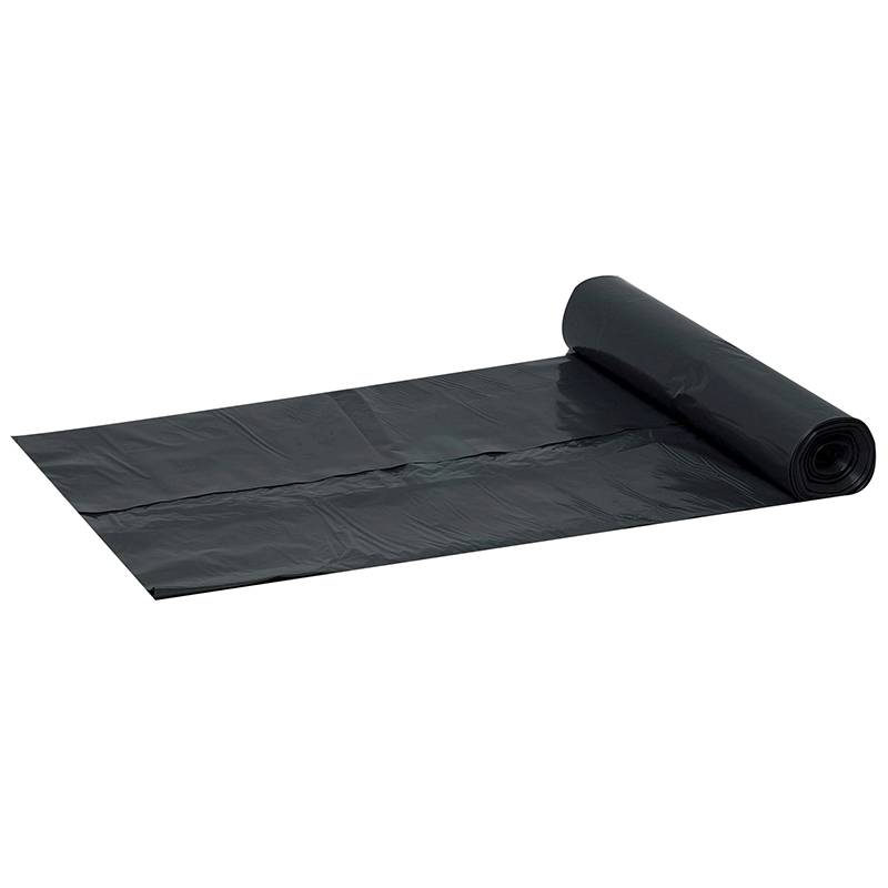 Affaldss&aelig;kke plastik sort 700x1100mm 35my 10stk/rul