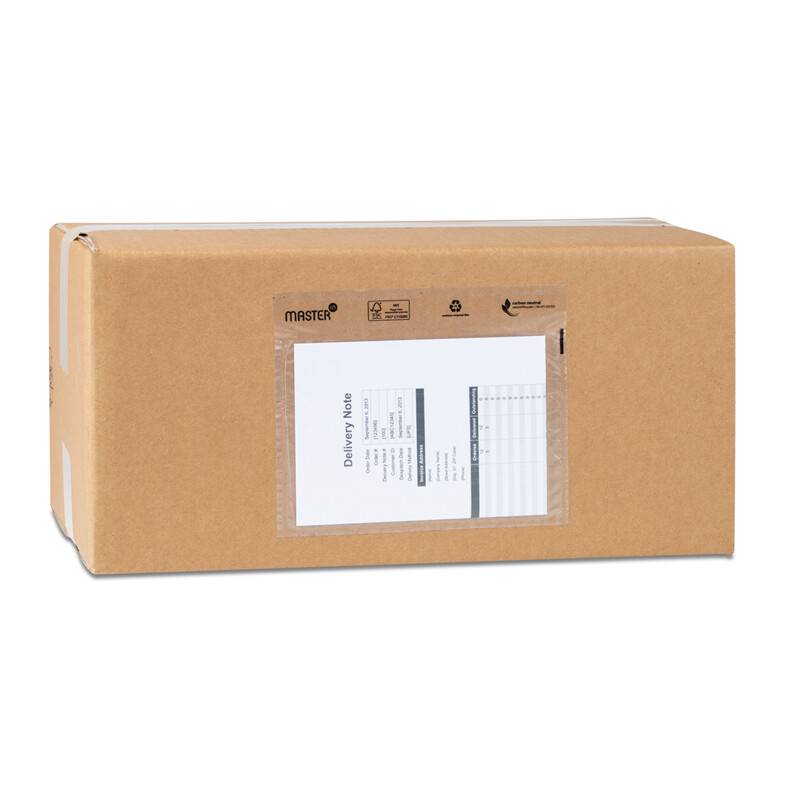 F&oslash;lgeseddellomme i genbrugsplast C4 u/tryk 340x250mm 500stk/kar Plast4