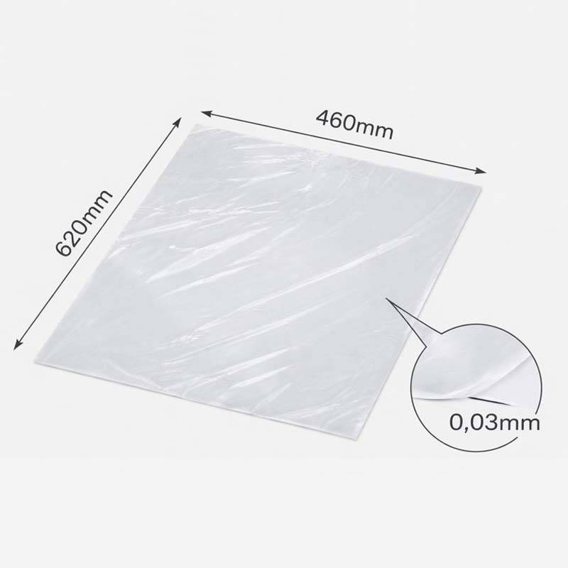 Plastark LDPE klar 460x620x0,03mm 2000stk/pak