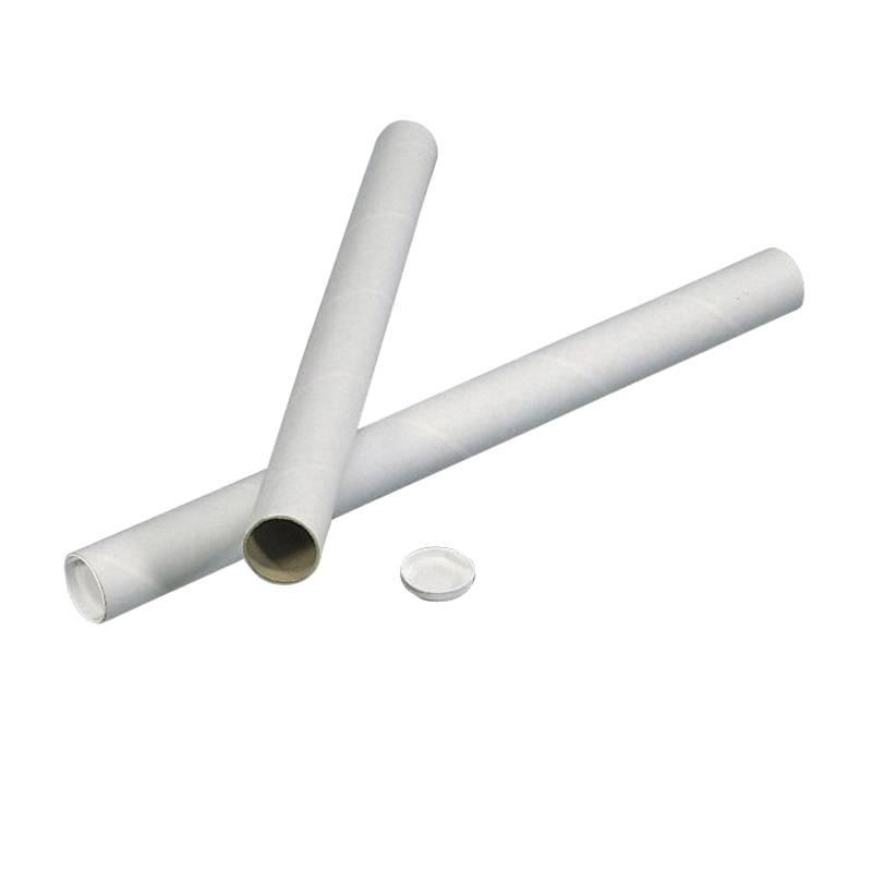 Papr&oslash;r rund hvid m/l&aring;g &Oslash;100x2x750mm indvendig diameter 96.0 mm