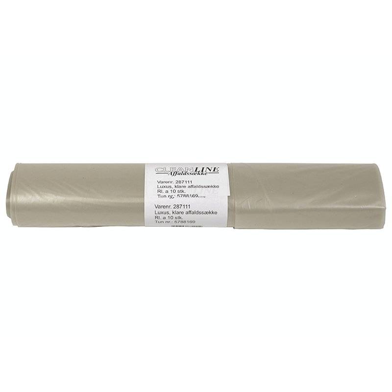 Affaldss&aelig;kke plastik klar 700x1100mm Luksus 10stk/rul