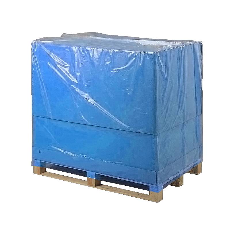 Plastikh&aelig;tte LDPE bl&aring; til 1/1-palle 1300/1100x1700x0,035mm