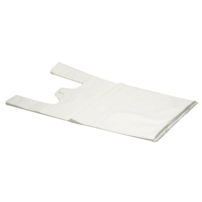 T-shirt pose plastik hvid 30my 300/75x550mm 1000stk/kar