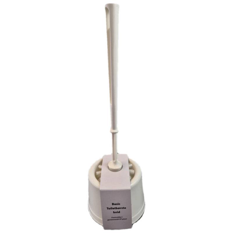 Toiletb&oslash;rste m/sk&aring;l hvid &oslash;75x360mm Cleanline med holder 75mmx360mm