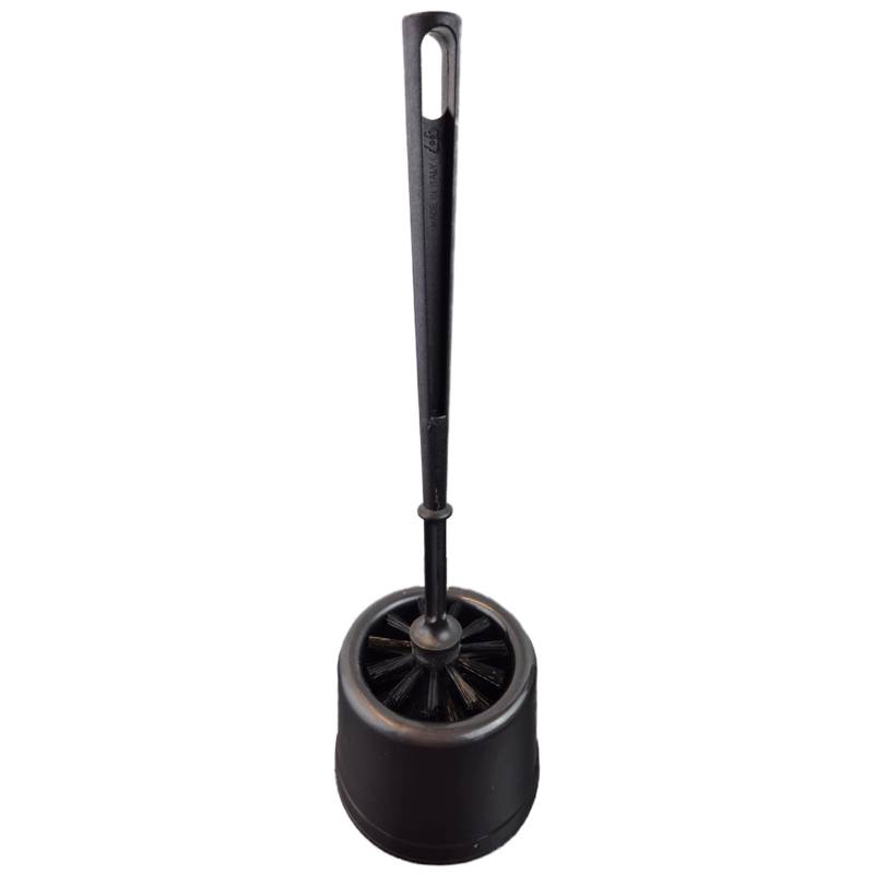 Toiletb&oslash;rste m/sk&aring;l sort &Oslash;75x360mm Cleanline med holder 75mmx360mm
