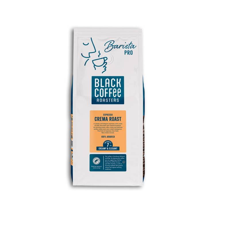 Espresso sort Coffee Roasters guld hele b&oslash;nner Rainforest 1kg/ps