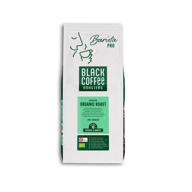 Espresso sort Coffee Organic Dark hele b&oslash;nner 1kg/ps