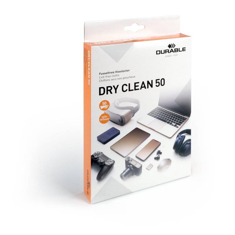 Renseservietter DRY CLEAN 50stk/pak absorberende