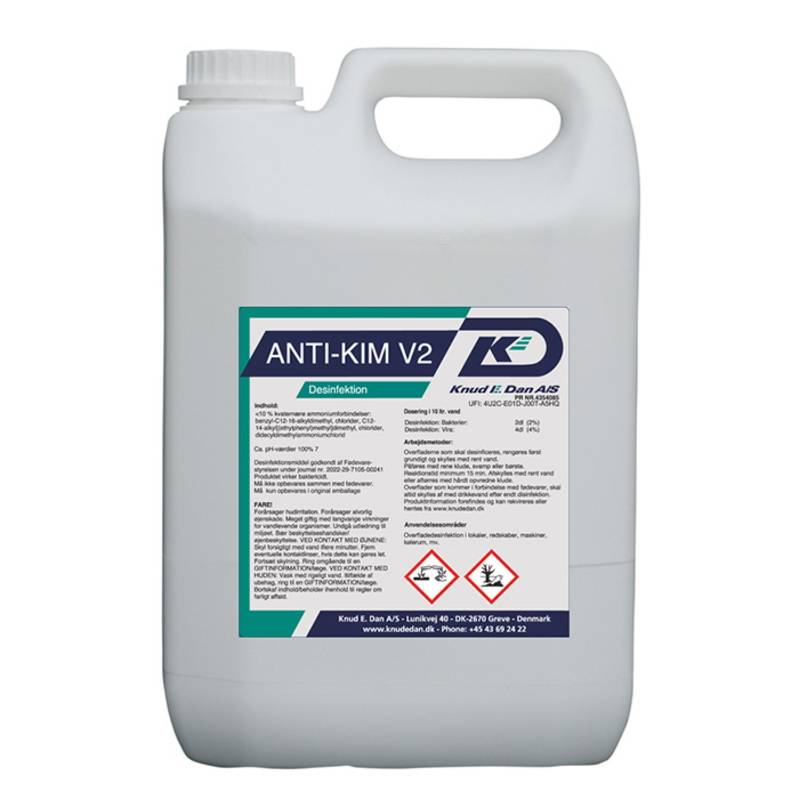 Desinfektion Anti-kim 5l Desinfektion overflader Hygiene & Janitorial