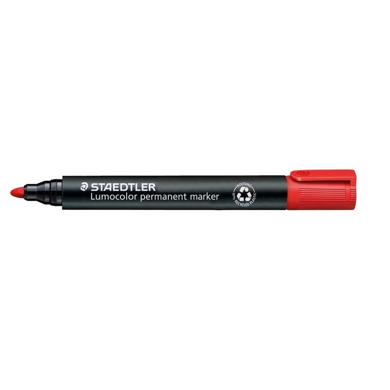 Marker STAEDTLER Lumocolor 352 permanent r&oslash;d 2mm bullet 352-2