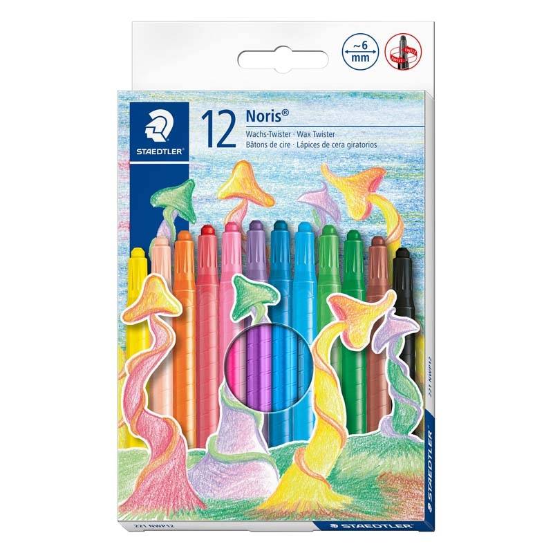 Oliekridt STAEDTLER Noris Club ass. 12stk/pak