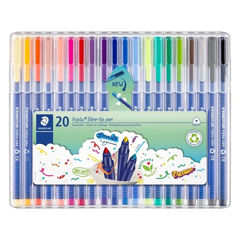 Marker Staedtler triplus ass. 323 SB20 20stk/s&aelig;t
