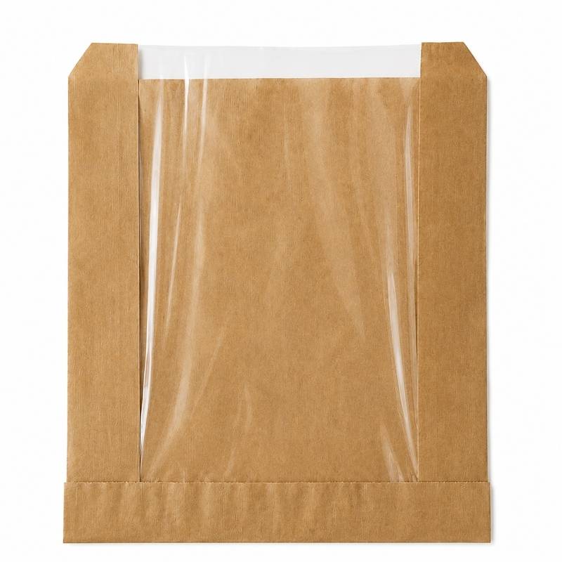 Sandwichpose brun 210x215mm 250stk/pak 140mm rude