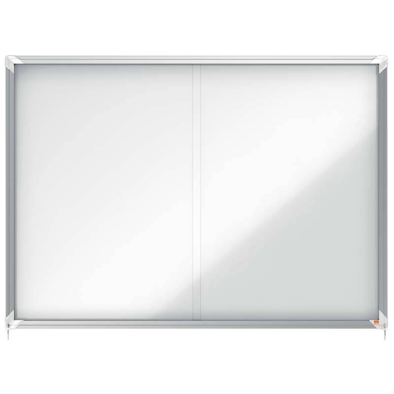 Opslagsskab skydel&aring;ge Nobo 18xA4 hvid 1352x967x63mm