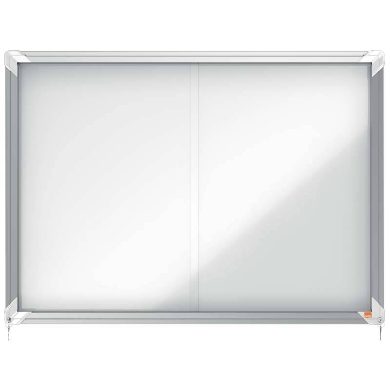 Opslagsskab skydel&aring;ge Nobo 8xA4 hvid 922x665x63mm