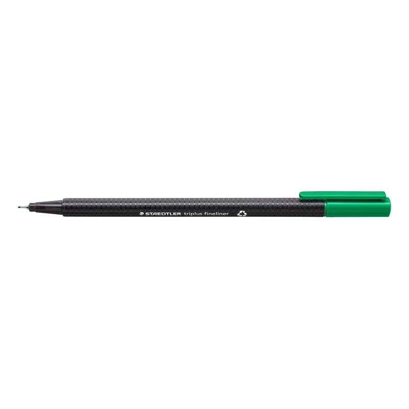 Fineliner STAEDTLER Triplus gr&oslash;n 0,3mm 97\% RCP