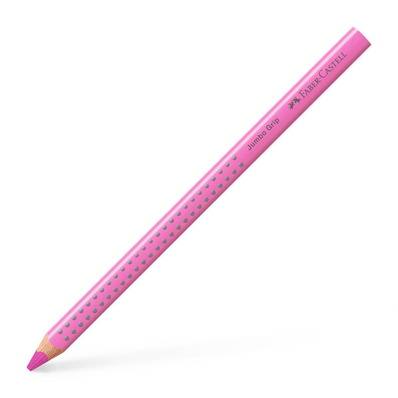 Farveblyant, Faber-Castell Grip, JUMBO, Lys Magenta, trekantet