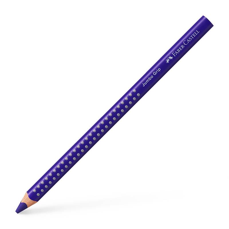 Farveblyant, Faber-Castell Grip, JUMBO, Bl&aring; Violet, trekantet