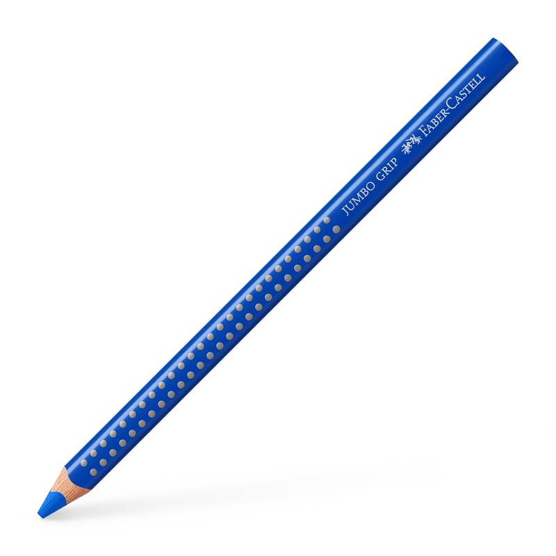 Farveblyant, Faber-Castell Grip, JUMBO, bl&aring;, trekantet