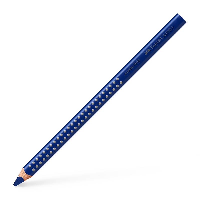 Farveblyant, Faber-Castell Grip, JUMBO, Helio Bl&aring;, trekantet