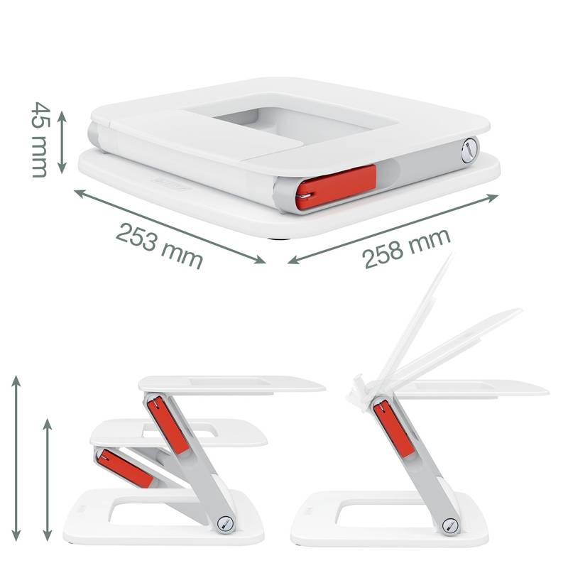 Laptop riser, Leitz Ergo COSY, hvid