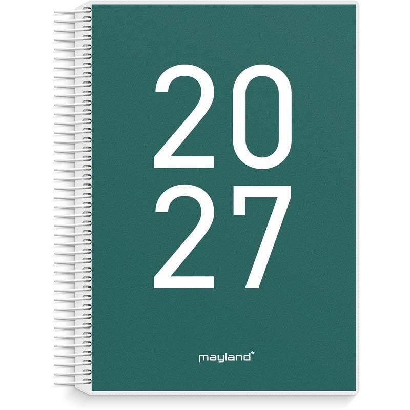 Dagskalender, Mayland, SENIOR, 186x238mm &aring;r: 2027, Flerfarvet,