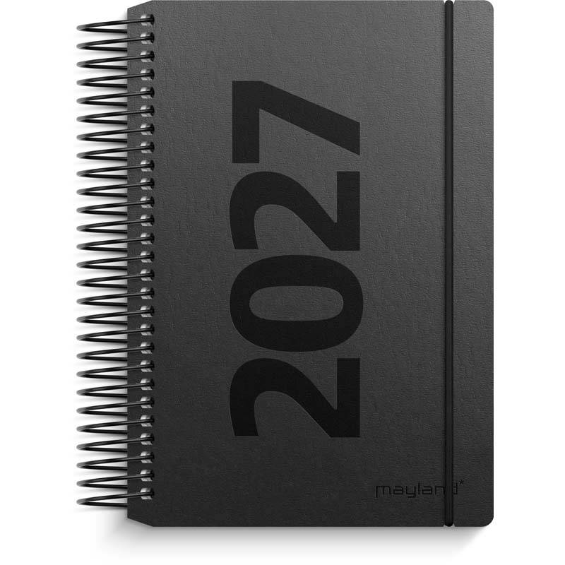 Dagskalender, Mayland, Mini, 101x129mm &aring;r: 2027, sort,