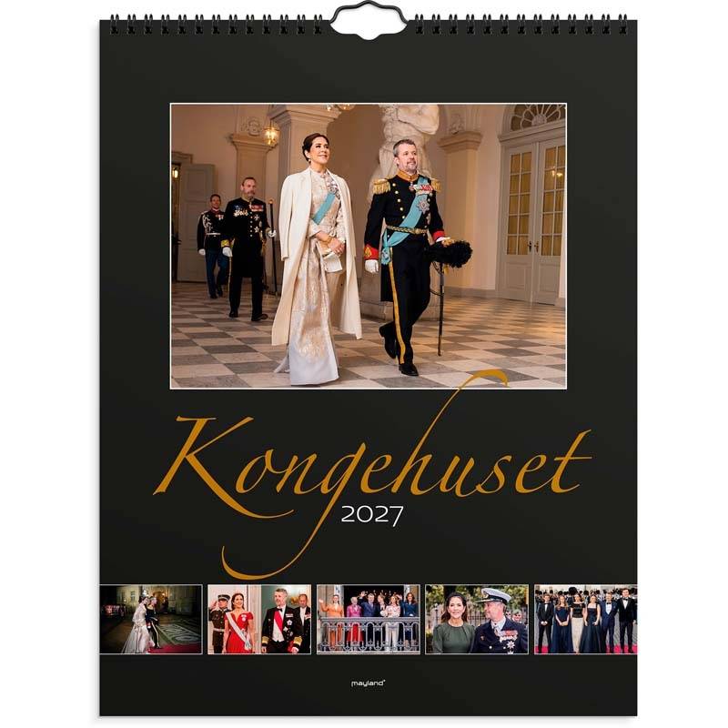 V&aelig;gkalender, Mayland Photo, Kongehuset 296x393mm &aring;r: 2027, Flerfarvet,