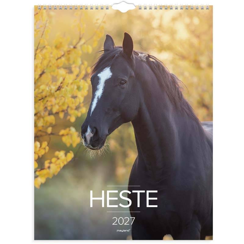 V&aelig;gkalender, Mayland Photo, HESTE, 295 x394mm &aring;r: 2027, Flerfarvet,