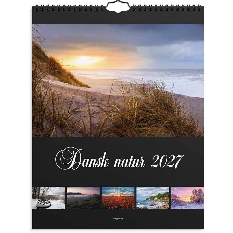 V&aelig;gkalender, Mayland Photo, Dansk natur 290x392mm &aring;r: 2027, Flerfarvet,