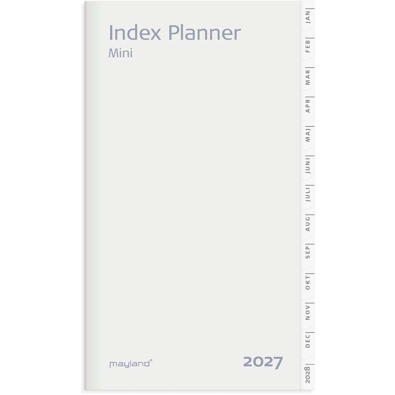 Refill, Mayland Index, Mini, 77x132mm &aring;r: 2027, Flerfarvet,