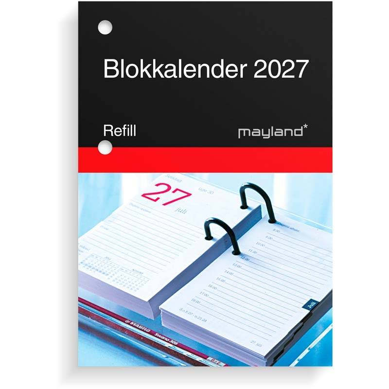 Refill, Mayland, 80x115mm &aring;r: 2027, Flerfarvet,