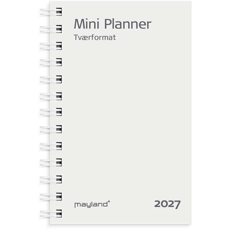 Refill, Mayland Planner, Mini, 85x127mm &aring;r: 2027, Flerfarvet,