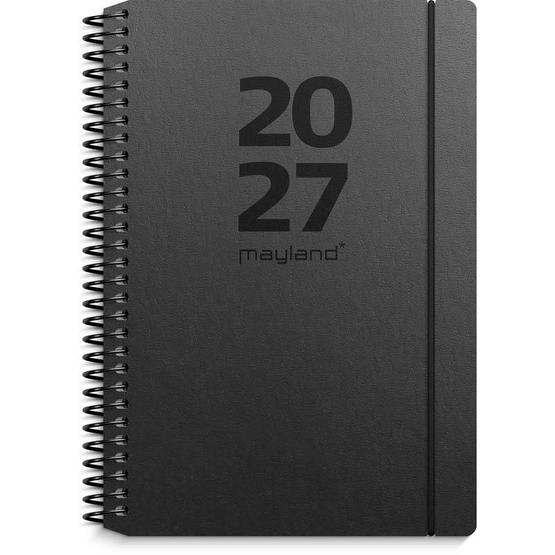 Ugekalender, Mayland, 117x151mm &aring;r: 2027, sort,