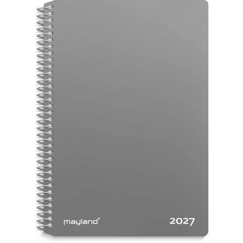 Ugekalender, Mayland, 132x177mm &aring;r: 2027, sort,