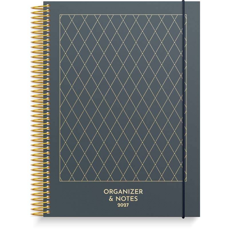 Ugekalender, Mayland, Organizer & Notes 170x216mm &aring;r: 2027, Dark blue,